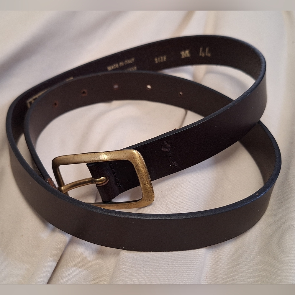 POSTCARD | Dark Brown Leather Belt